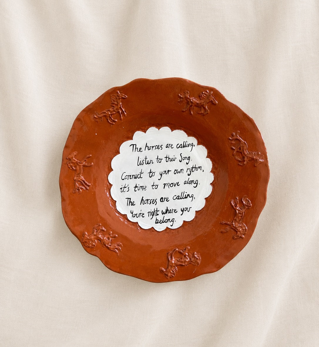 The Horses Are Calling | Decorative Plate