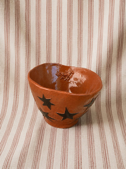 running towards the stars dust ritual cup inside detail with running horse